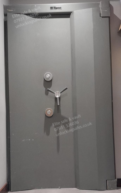 Tann swept front strong room door